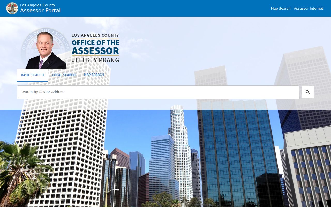 Los Angeles County residents directory Assessor Portal search